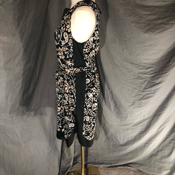 Ann Taylor Black and Cream Floral Dress - Picture 9 of 15